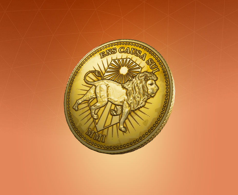 Gold Token Back Bling