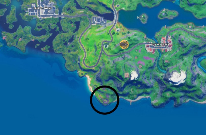 Fortnite map to GNOM Talk challenge location