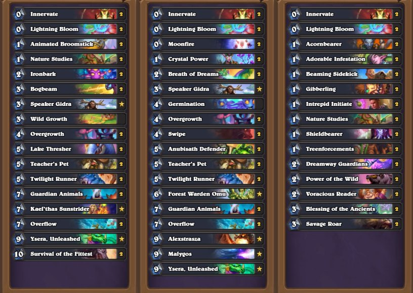 Three of Druid's best decks for Standard in September 2020