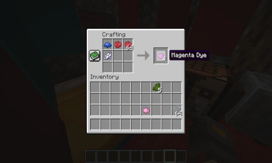 Minecraft how to make magenta dye one