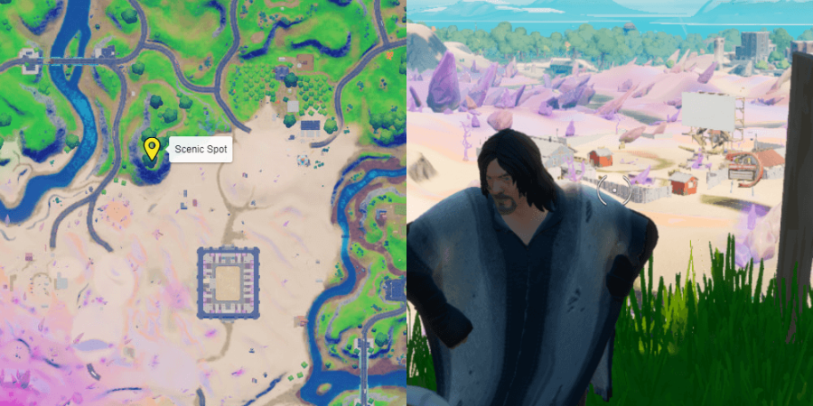 Scenic Spot location in Fortnite.