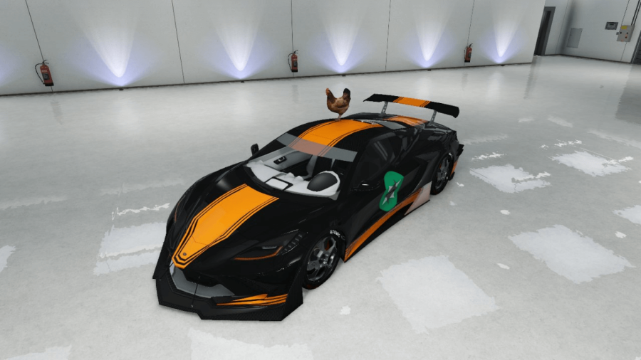 A customized coquette in GTA V.