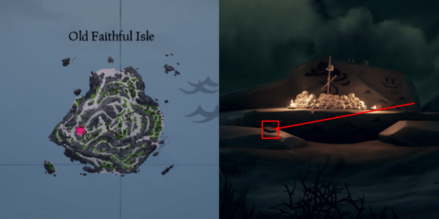 The fourth journal location on Old Faithful Isle.