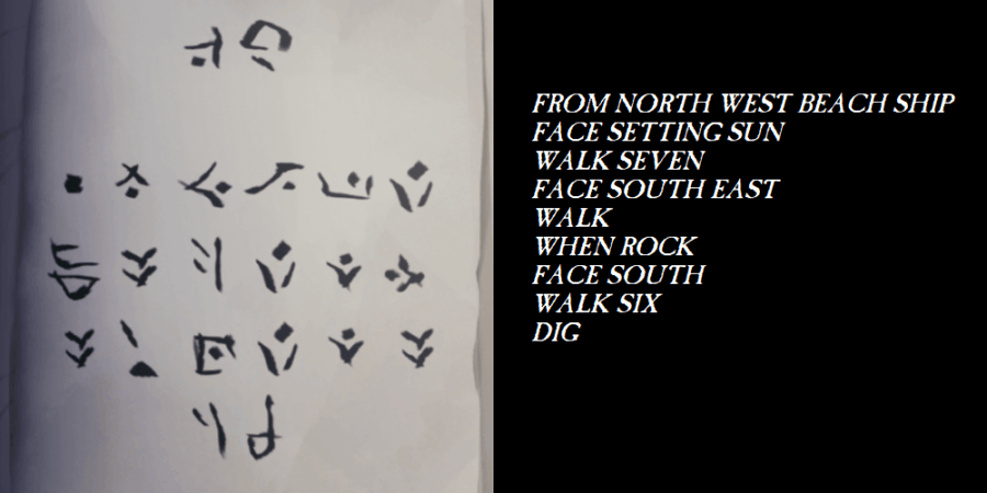 The translation for the passage that begins with From North West.