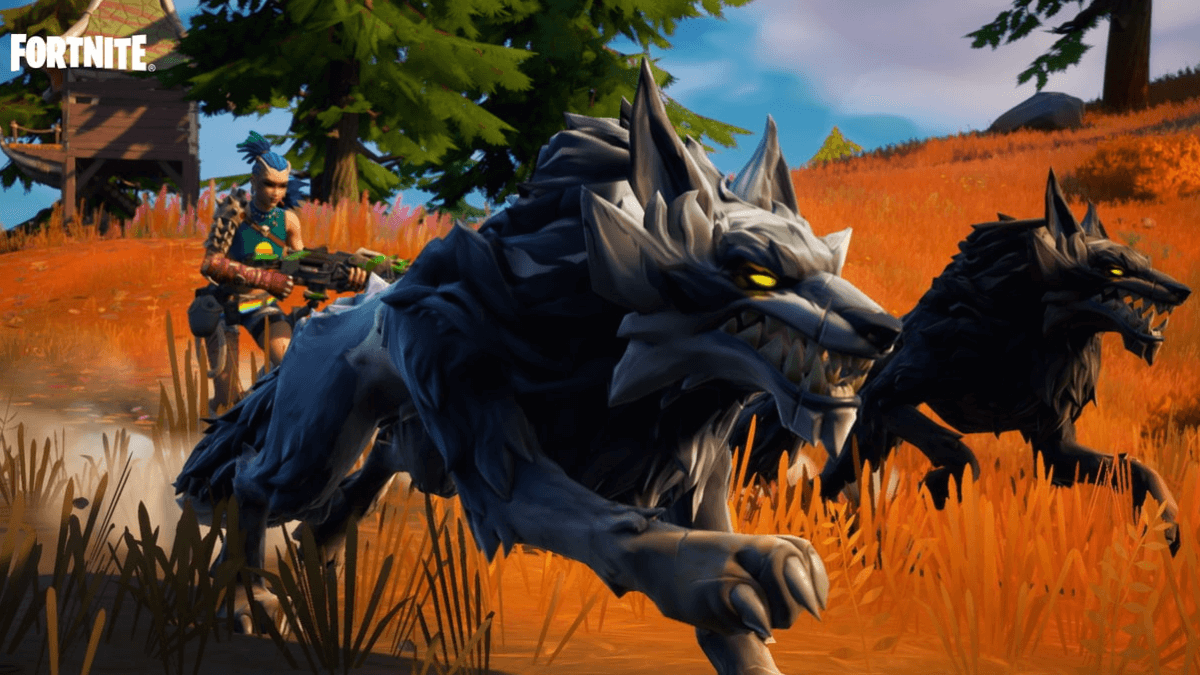 A wolf in a Fortnite Season 6 promo.