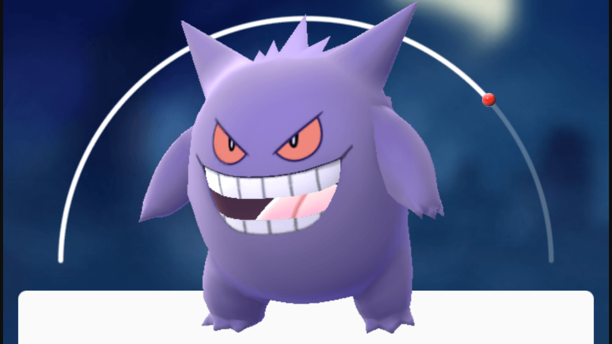 Gengar in Pokemon Go.