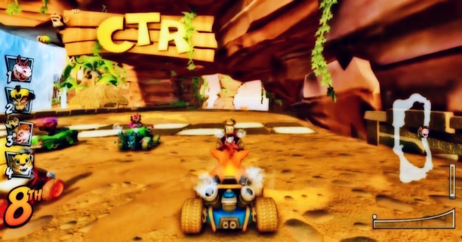 Screenplay of Crash Team Racing gameplay