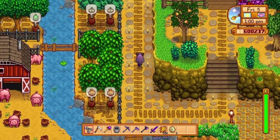 Hilltop farm in Stardew Valley