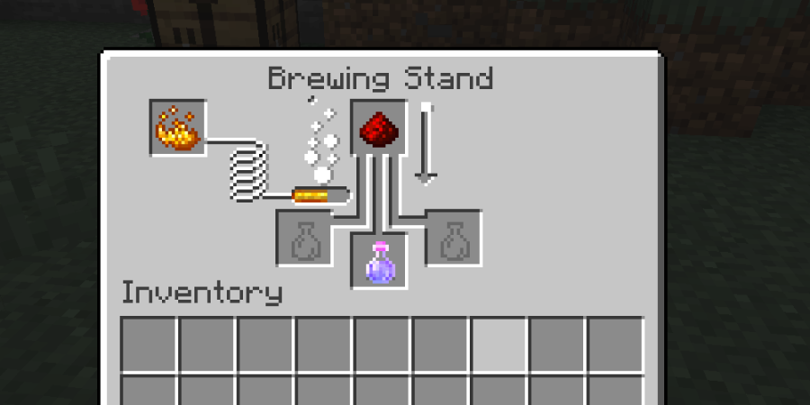 Brewing with Redstone in Minecraft.