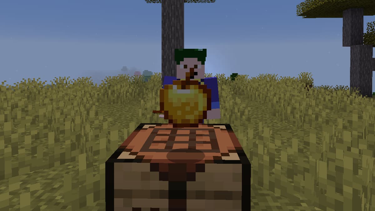 A Minecraft Enchanted Golden Apple.