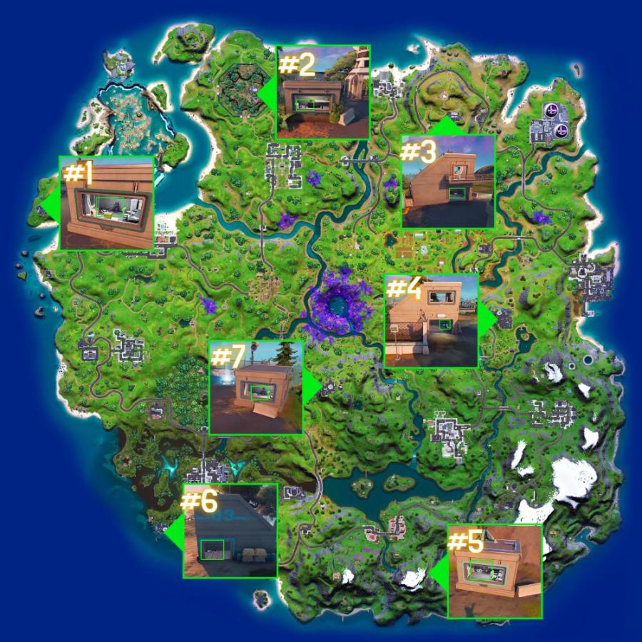 Body Scanner locations in Fortnite.