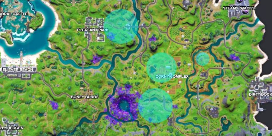 Best Chicken Spawn locations in Fortnite Chapter 2 Season 7.