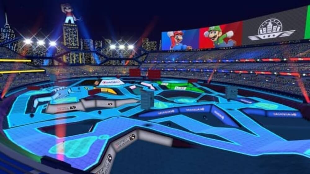 Super Golf Stadium course in Mario Golf Super Rush.