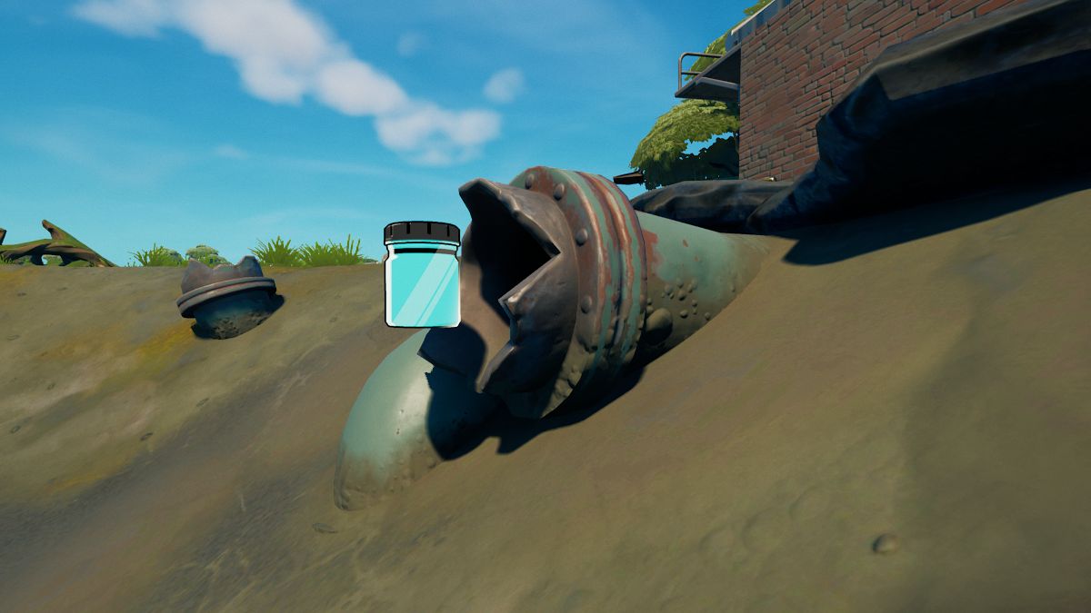 A bottle of Slurpy Turquoise in Fortnite