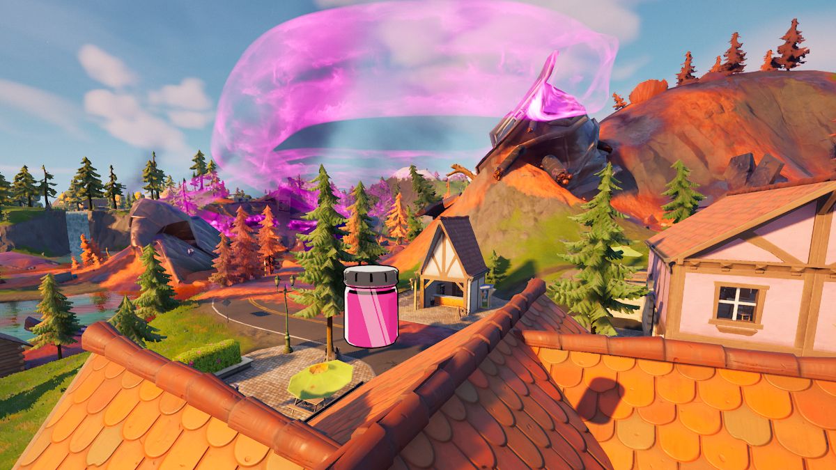 A Y-Lab Magenta Ink Bottle in Fortnite