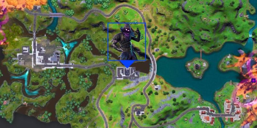 Raven's location in Fortnite c2s8.