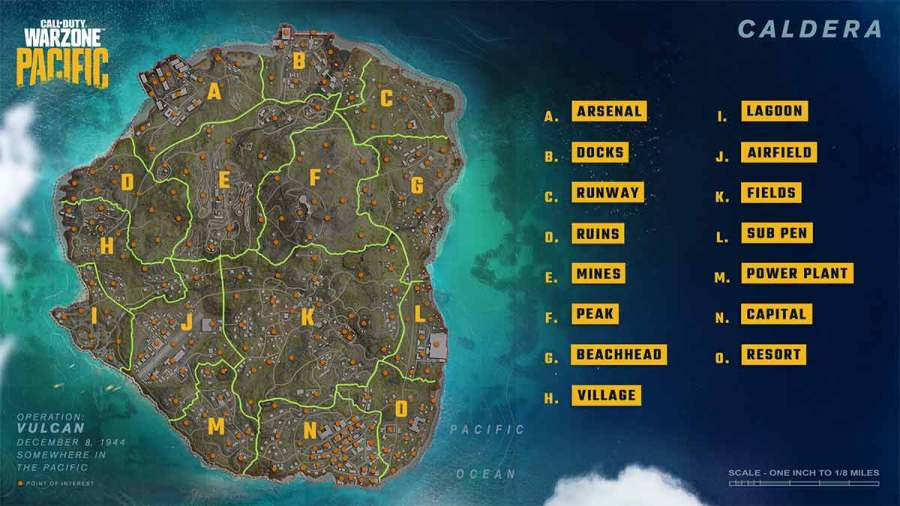 new warzone pacific map caldera