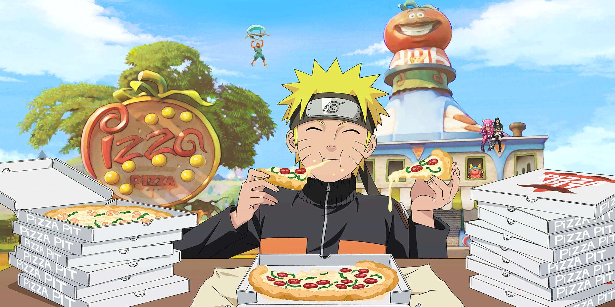 Pizza Eating Jutsu Loading Screen