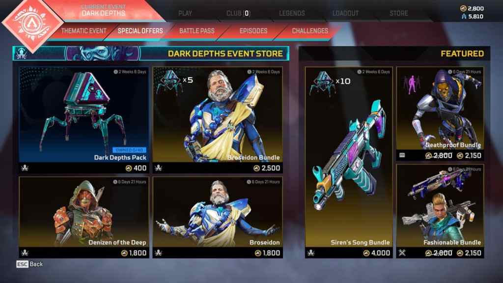 Dark Depths Special Offer Store