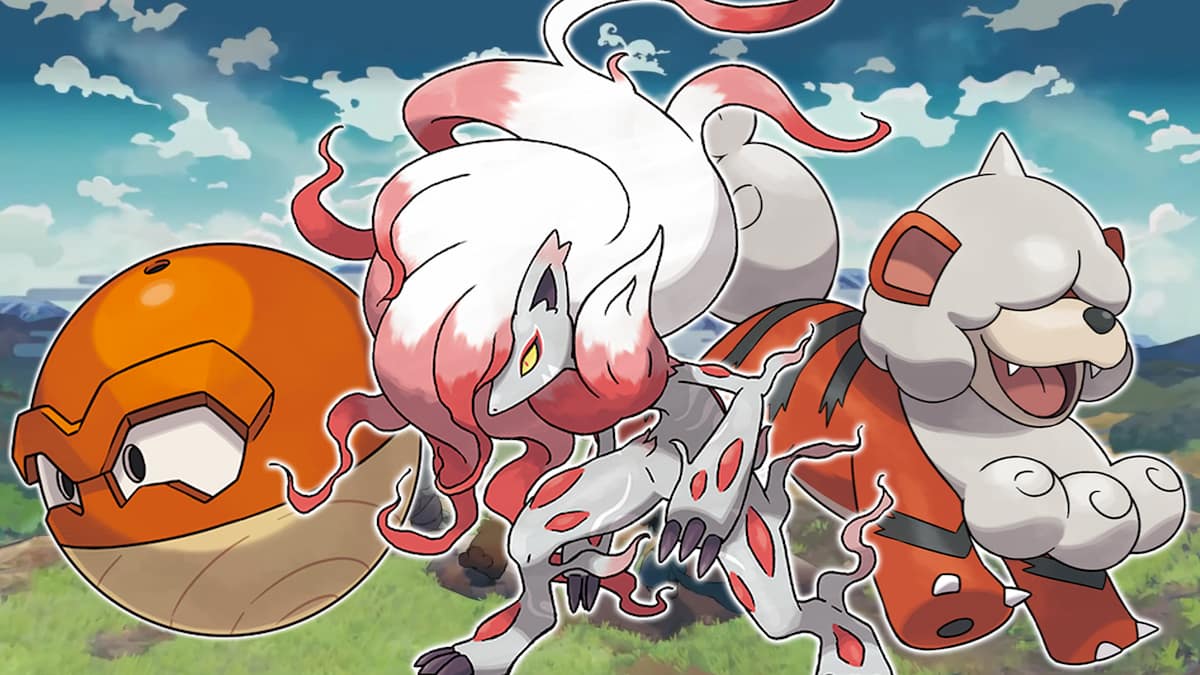 Hisuian Zoroark, Voltorb, and Growlithe