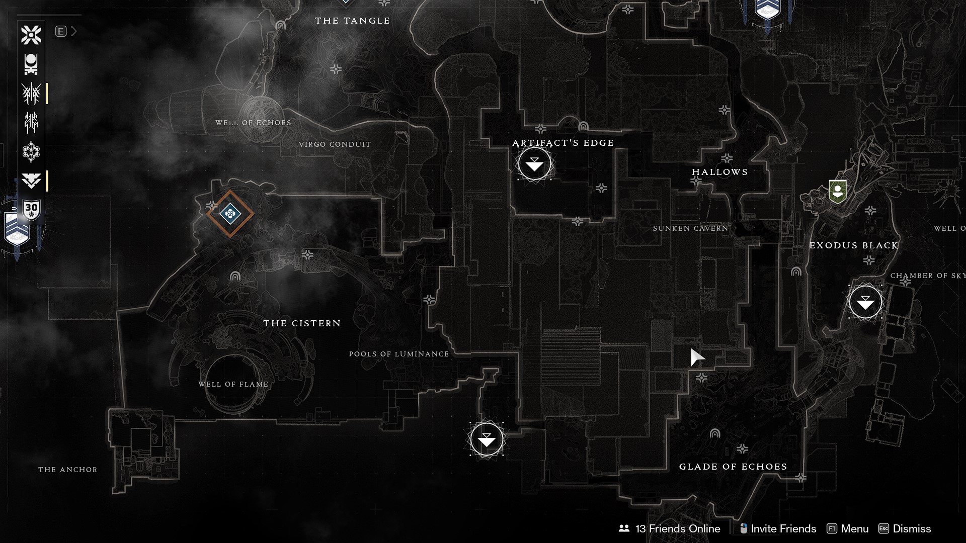 Destiny 2 Nessus Map