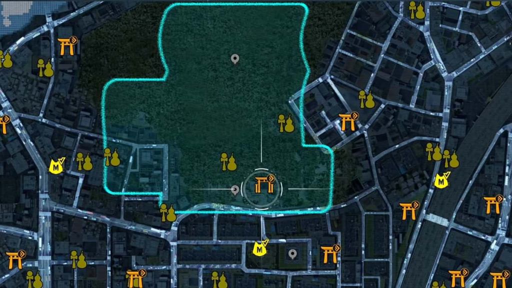 All relics locations in Kirigaoka Shrine