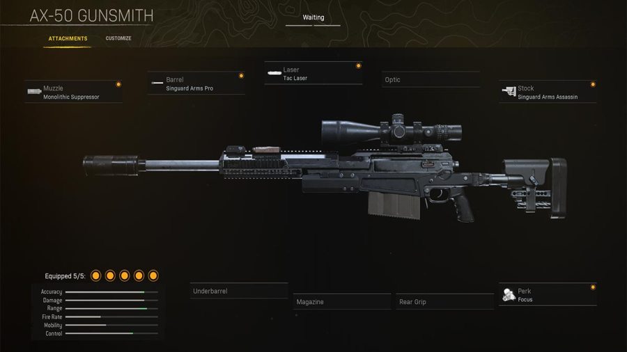 best ax-50 loadout warzone pacific