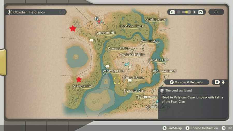 Pokémon Legends: Arceus Map