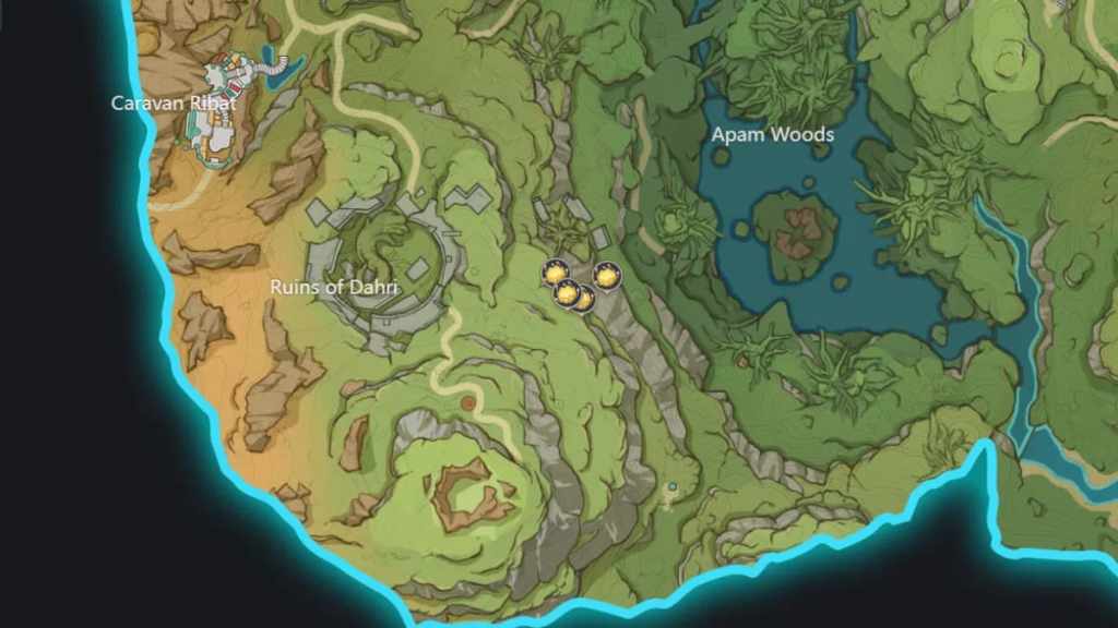 All Nilotpala Lotus locations in Genshin Impact.