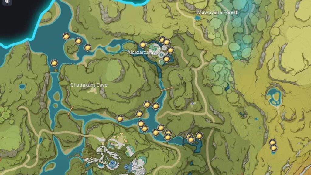 All Nilotpala Lotus locations in Genshin Impact.