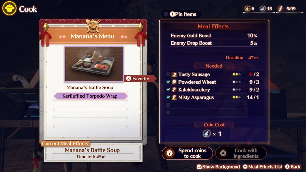 Xenoblade Chronicles 3 recipe