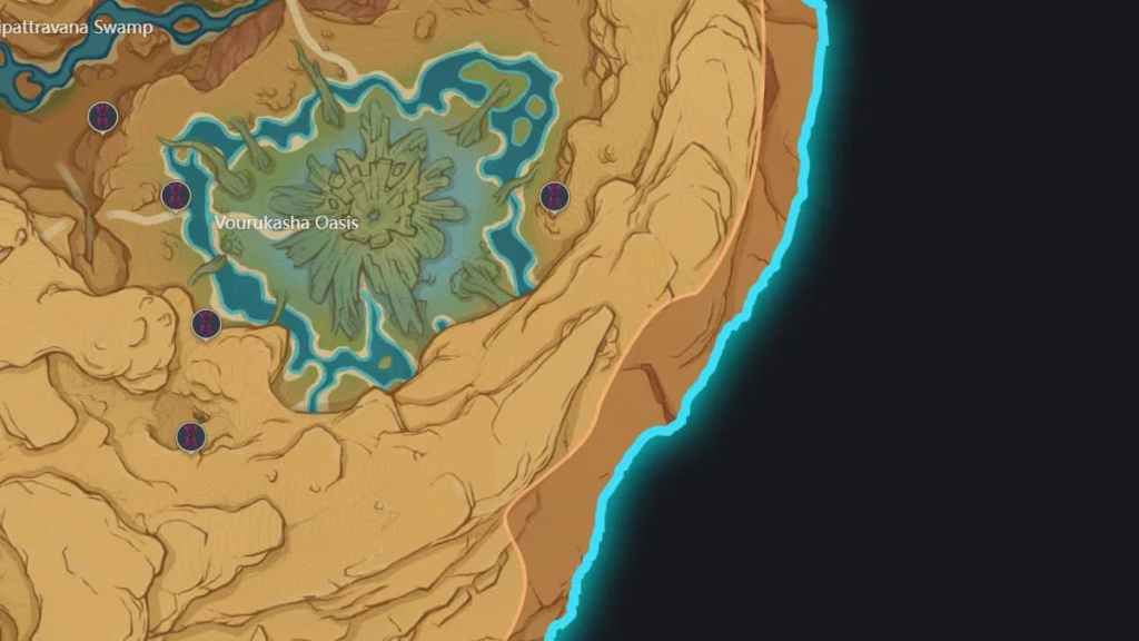 Sumeru Desert Time Trial Locations in Genshin Impact