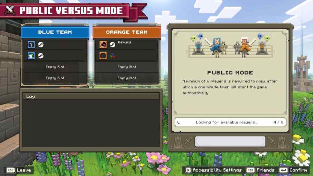 Minecraft Legends public versus mode